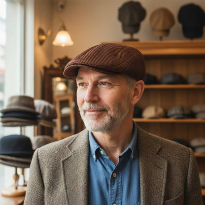 Béret plat en maille | CANNES