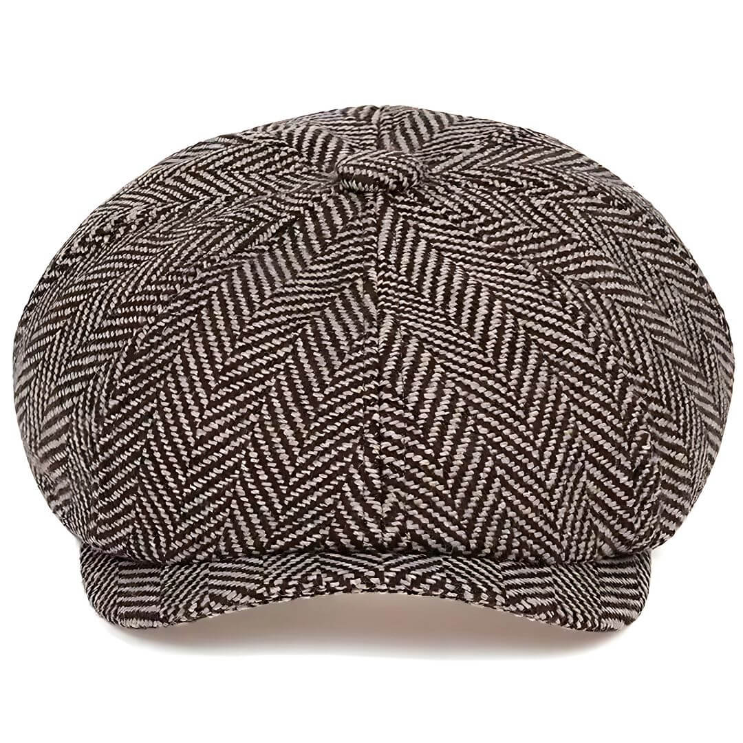 Casquette en mélange de laine à chevrons | REIMS