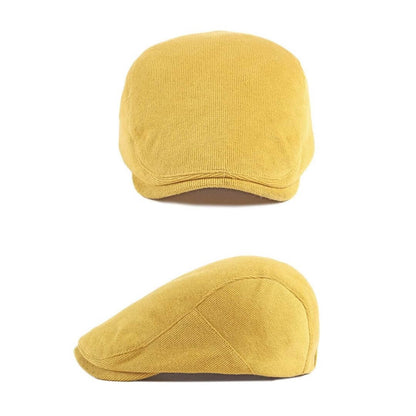 Béret plat en velours côtelé | ROCHEFORT