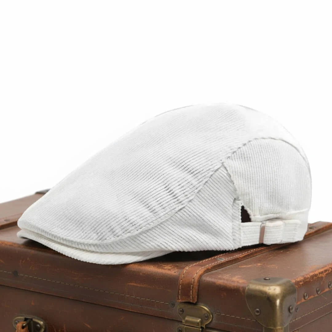 Béret plat en velours côtelé | AMSTERDAM