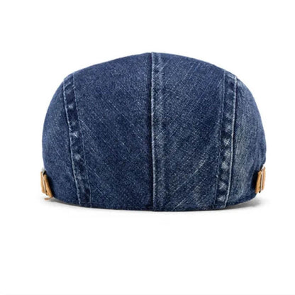 Béret plat en denim | PORTLAND