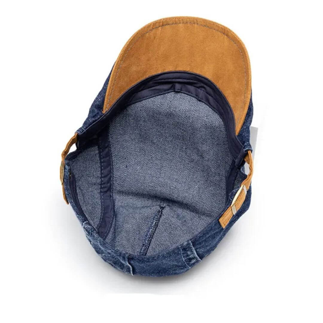 Béret plat en denim | PORTLAND