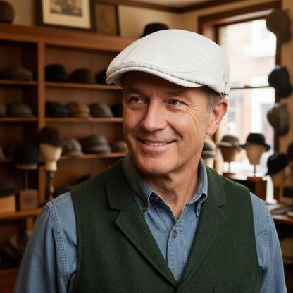 Béret plat en velours côtelé | AMSTERDAM