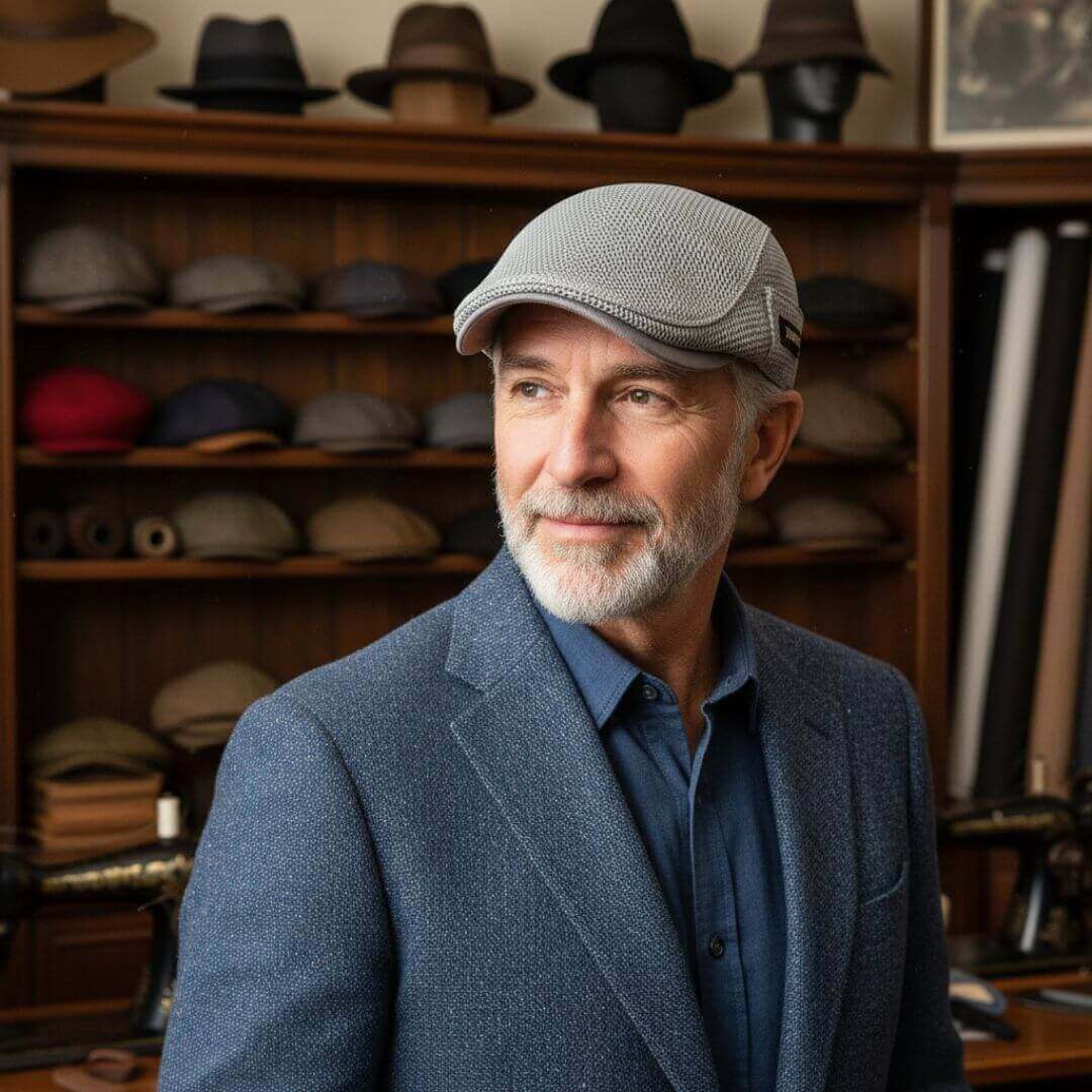 Béret plat en maille respirante | CASSIS